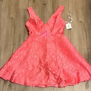 Jules & Cleo Coral  Mini Dress